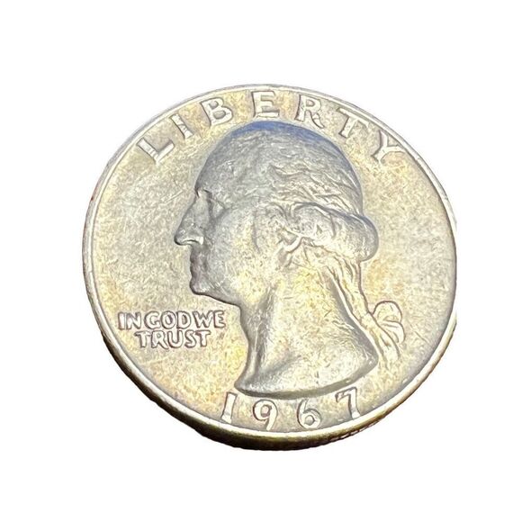1967 25c Washington Quarter Double Die no Mint Mark - Picture 1 of 5